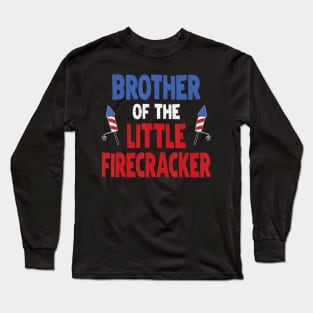 Matching Family Brother Birthday Party Fourth of July Long Sleeve T-Shirt